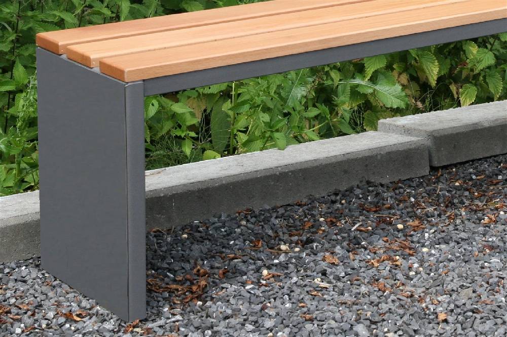 Szagato Gartenbank Parkbank Edelstahl BxTxH 200x30x40cm anthrazit SZAGATO Made in Germany Sitzbank Metall Umkleidebank Parkbank wetterfest Parkbänke Nur noch ein Tag übrig