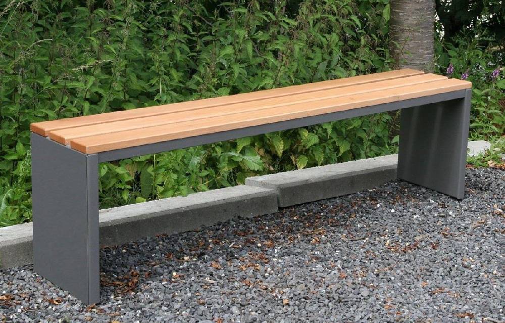 Szagato Gartenbank Parkbank Edelstahl BxTxH 200x30x40cm anthrazit SZAGATO Made in Germany Sitzbank Metall Umkleidebank Parkbank wetterfest Parkbänke Nur noch ein Tag übrig