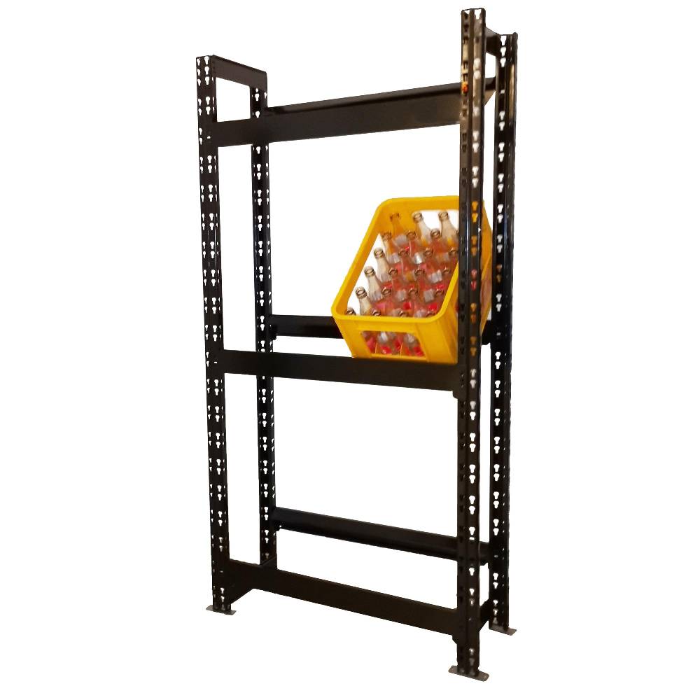 Szagato Getränkekisten Regal 6 Kisten 160x75x30cm 150 KG schwarz SZAGATO Kastenständer Getränke Kisten Halter, Getränkekisten Ständer, Flaschenkasten Ständer