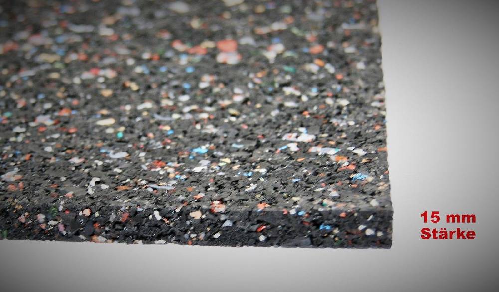 Szagato Gummimatte Anti-Vibrationsmatte 500x60x15cm SZAGATO Germany Gummigranulatmatte Antirutschmatte Bautenschutzmatte Kofferraummatte Anti-Rutschmatte Black Friday Preise