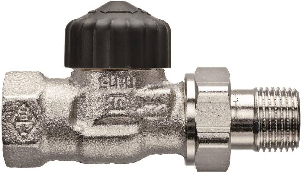 Szagato Heizkörper Seitenanschluss SET Durchgang 1/2 Zoll mit Thermostat chrom SZAGATO im Angebot