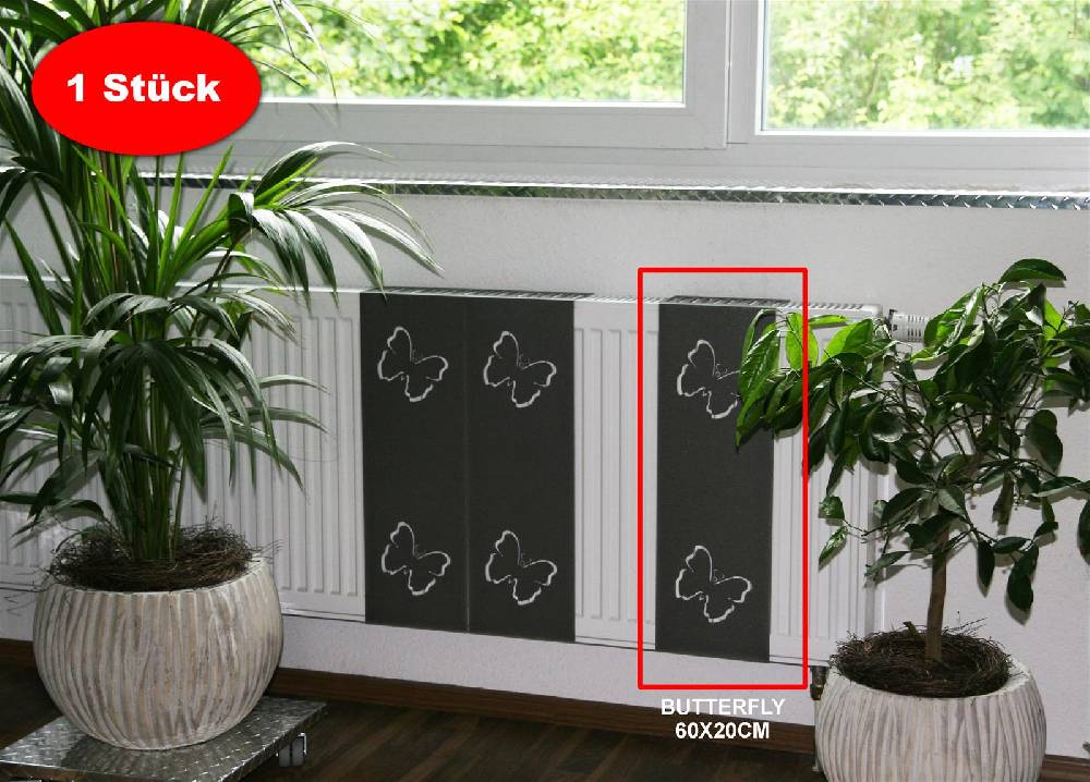 Szagato Heizkörperverkleidung 60 x 20cm Butterfly anthrazit 1 Stück SZAGATO Heizungsverkleidung Verkleidung Heizkörper Abdeckung Heizkörper Heizungsabdeckung Günstiger Verkauf