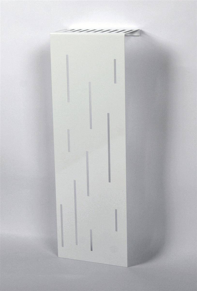 Szagato Heizkörperverkleidung 60 x 20cm Design Rain weiß (1 Stück) SZAGATO Heizungsverkleidung Verkleidung Heizkörper Abdeckung Heizkörper Heizungsabdeckung Fabrikpreis