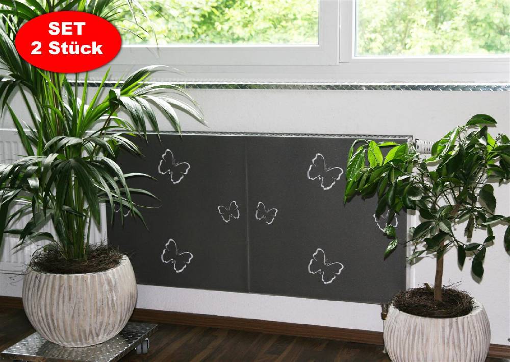 Szagato Heizkörperverkleidung 60x 60cm Butterfly anthrazit moonstone SET= 2 Stück SZAGATO Heizungsverkleidung Verkleidung Heizkörper Abdeckung für Heizkörper Günstig kaufen