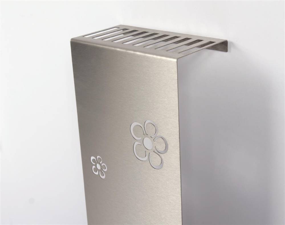 Szagato Heizkörperverkleidung Edelstahl 60 x 20cm Design Flower Frame (3 Stück) SZAGATO Heizungsverkleidung Verkleidung Heizkörper Abdeckung für Heizkörper Online Shopping