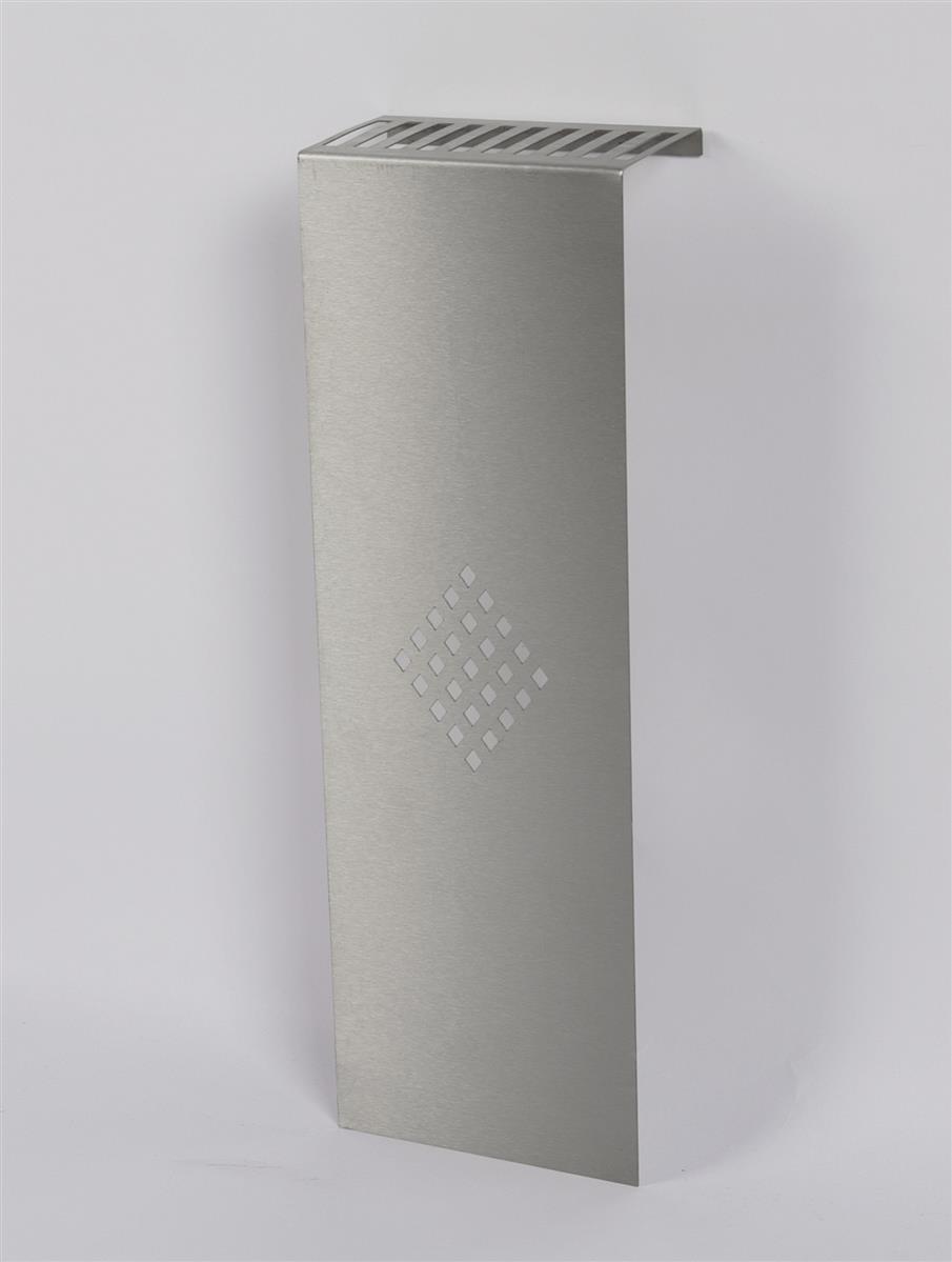 Szagato Heizkörperverkleidung Edelstahl 60 x 20cm Design Raute (1 Stück) SZAGATO Heizungsverkleidung Verkleidung Heizkörper Abdeckung für Heizkörper Exklusivangebot