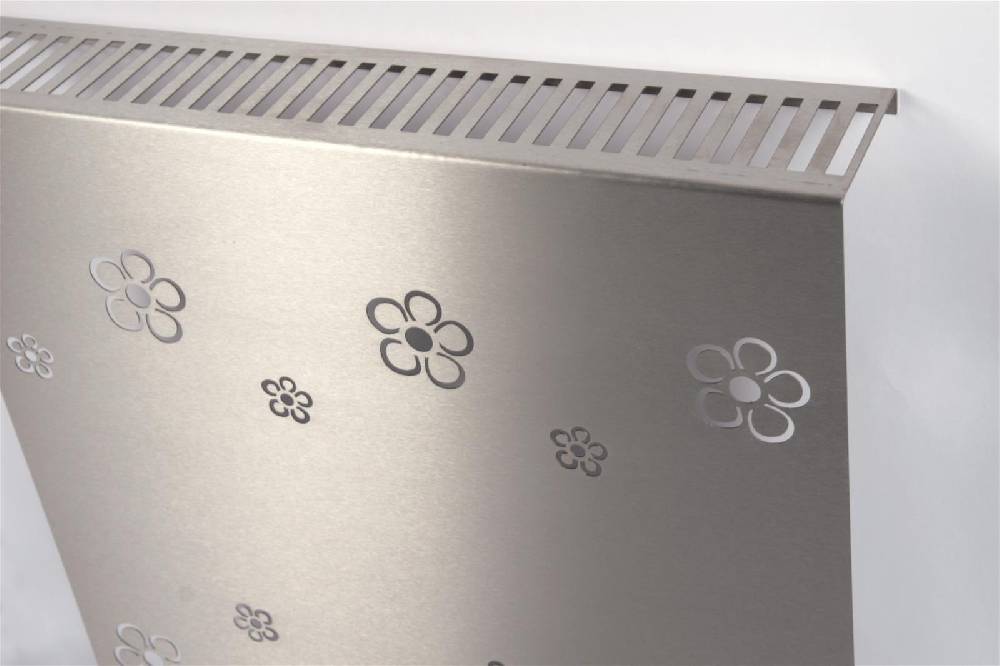 Szagato Heizkörperverkleidung Edelstahl 60 x 60cm Design Flower Frame (2 Stück) SZAGATO Heizungsverkleidung Verkleidung Heizkörper Abdeckung für Heizkörper Black Friday