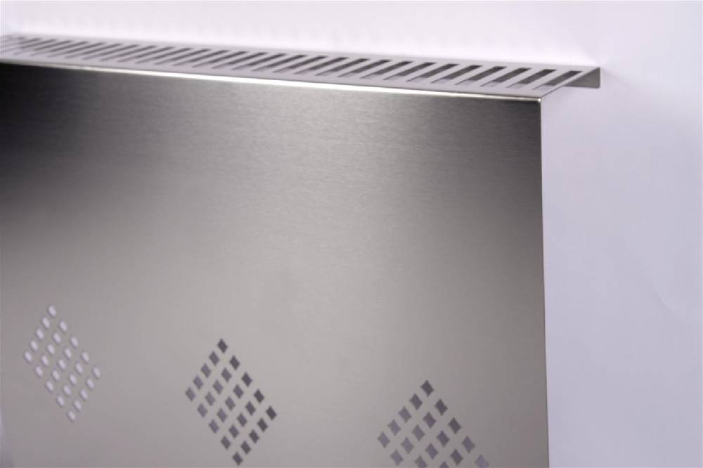 Szagato Heizkörperverkleidung Edelstahl 60 x 60cm Design Raute (SET=2 Stück) SZAGATO Heizungsverkleidung Verkleidung Heizkörper Abdeckung für Heizkörper Weihnachtsangebot