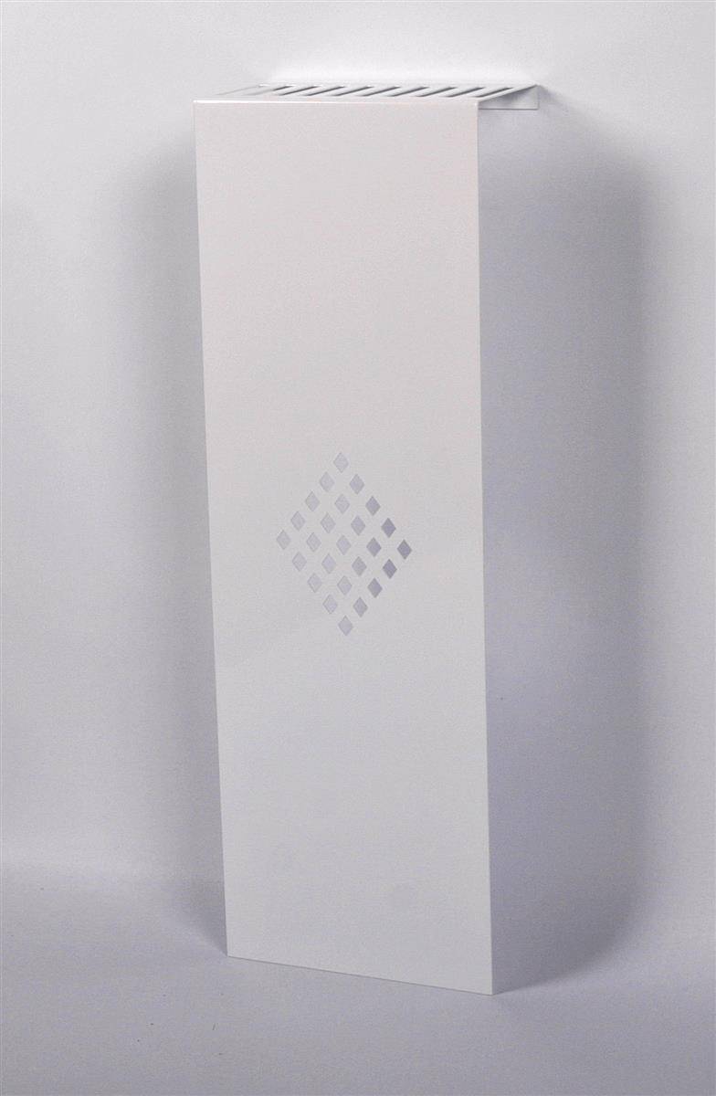 Szagato Heizkörperverkleidung 60 x 20cm Design Raute weiß (1 Stück) SZAGATO Heizungsverkleidung Verkleidung Heizkörper Abdeckung Heizkörper Heizungsabdeckung Blitzangebot