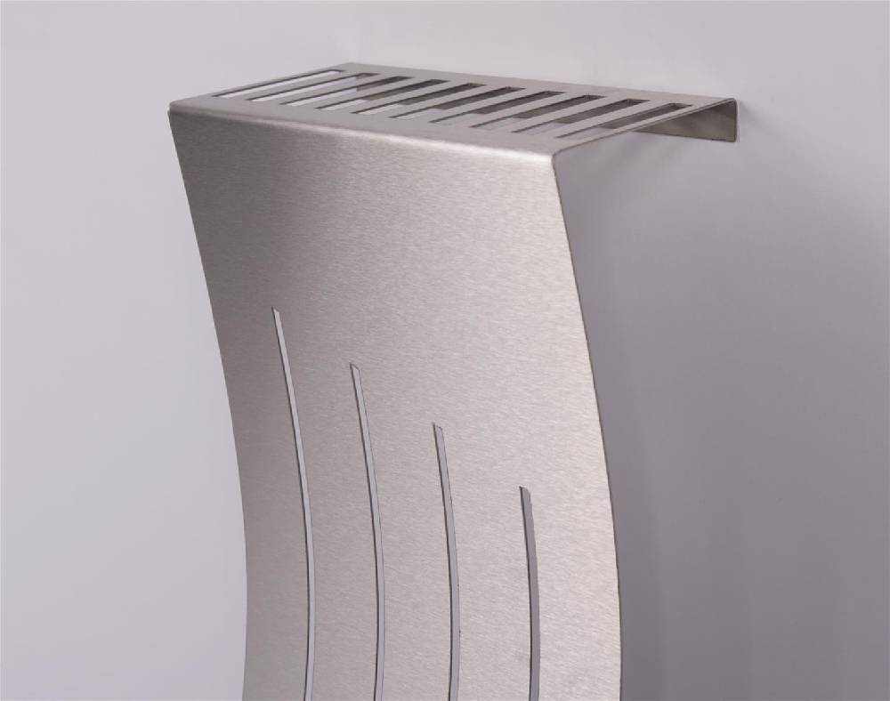 Szagato Heizkörperverkleidung 60 x 20cm Design Wave Edelstahl (1 Stück) SZAGATO Heizungsverkleidung Verkleidung Heizkörper Abdeckung für Heizkörper Neuheiten