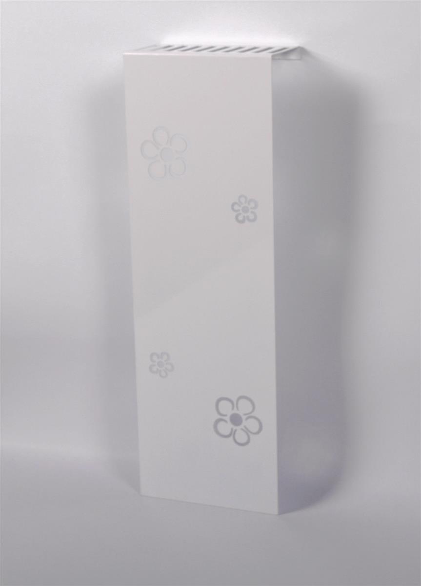 Szagato Heizkörperverkleidung 60 x 20cm Flower Frame weiß (1 Stück) SZAGATO Heizungsverkleidung Verkleidung Heizkörper Abdeckung Heizkörper Heizungsabdeckung Saisonale Angebote