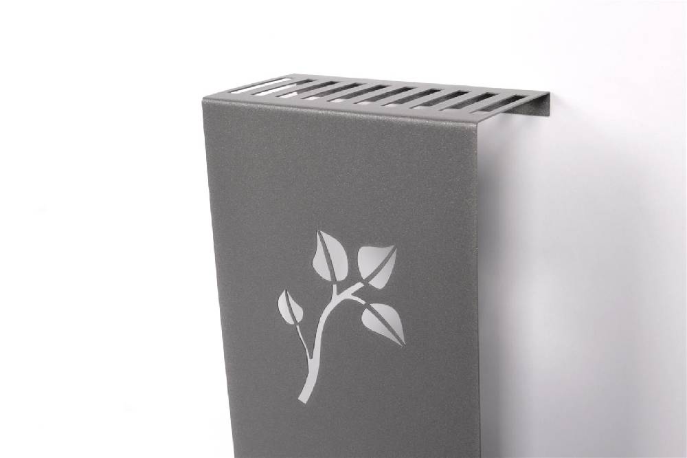 Szagato Heizkörperverkleidung 60 x 20cm Leaves anhrazit (1 Stück) SZAGATO Heizungsverkleidung Verkleidung Heizkörper Abdeckung Heizkörper Heizungsabdeckung Räumungsverkauf