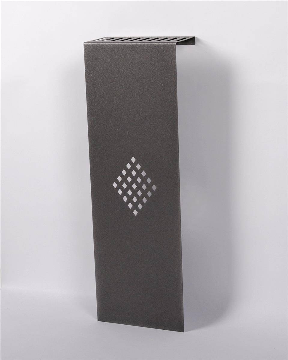 Szagato Heizkörperverkleidung 60 x 20cm Raute anthrazit (1 Stück) SZAGATO Heizungsverkleidung Verkleidung Heizkörper Abdeckung Heizkörper Heizungsabdeckung Kauf eins, bekomm eins gratis