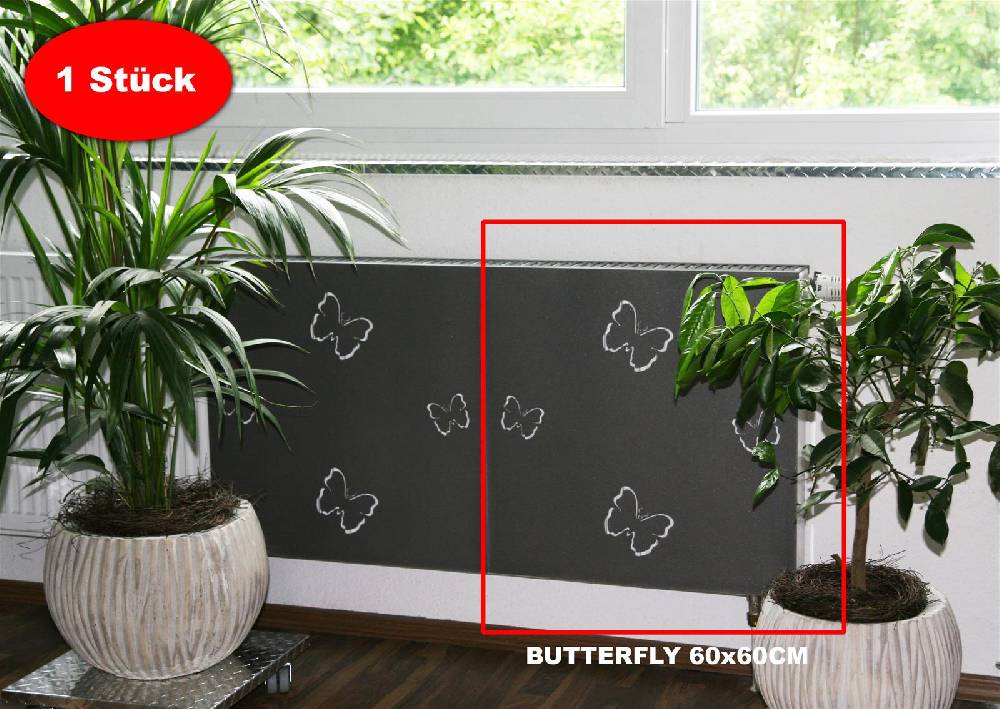 Szagato Heizkörperverkleidung 60 x 60cm Butterfly anthrazit 1 Stück SZAGATO Heizungsverkleidung Verkleidung Heizkörper Abdeckung Heizkörper Heizungsabdeckung Tägliche Deals