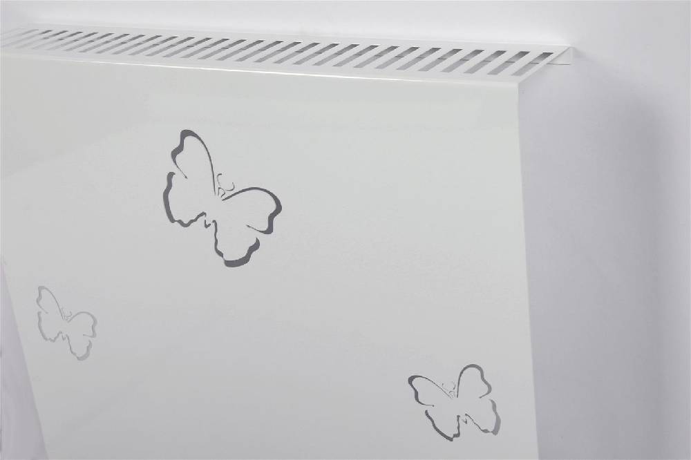 Szagato Heizkörperverkleidung 60 x 60cm Design Butterfly weiß (SET= 2 Stück) SZAGATO Heizungsverkleidung Verkleidung Heizkörper Abdeckung für Heizkörper Riesige Ersparnisse