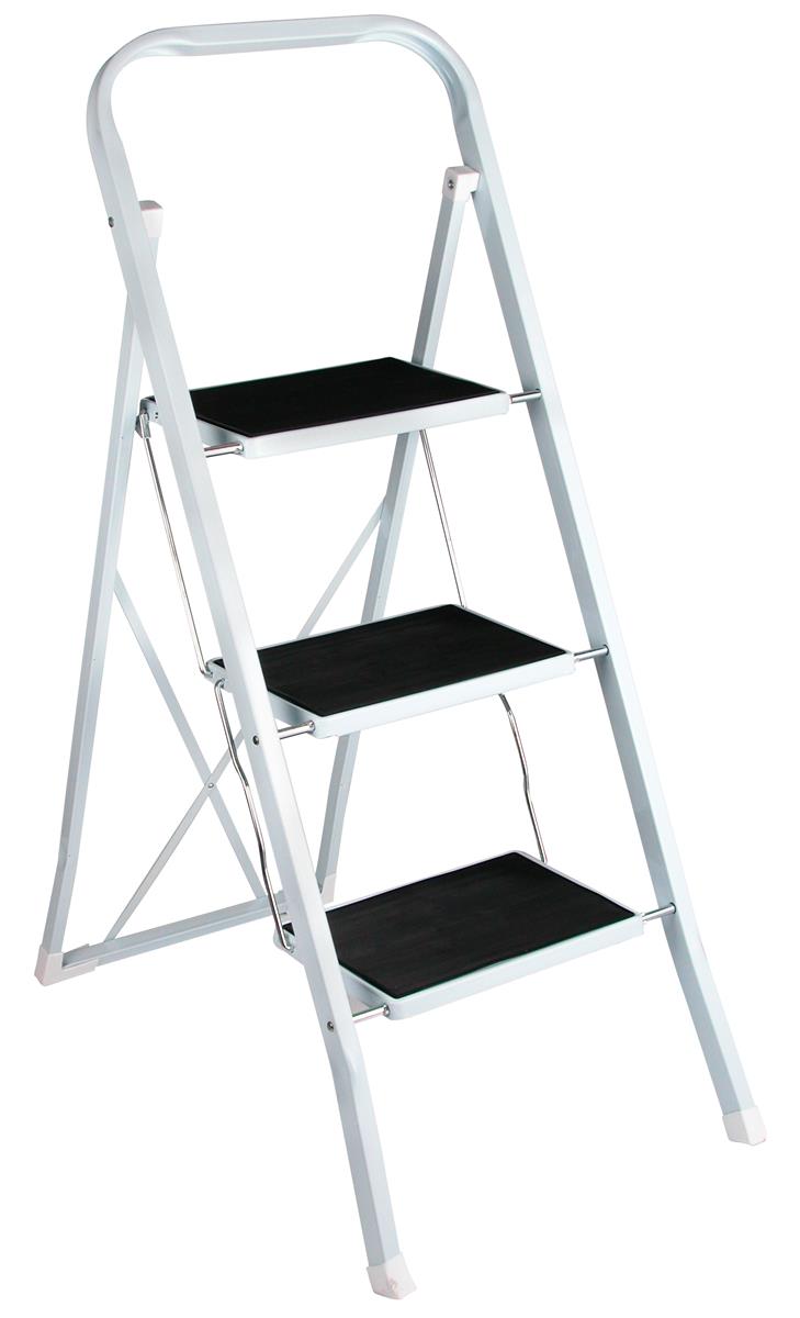 Szagato Klapptritt 3 Stufen 150 kg SZAGATO Klapptrittleiter Trittleiter 3 Stufen Klapptritt 3 Stufen Tritt Leiter 3 Stufen Stufentritt Trittleitern 3 Stufen