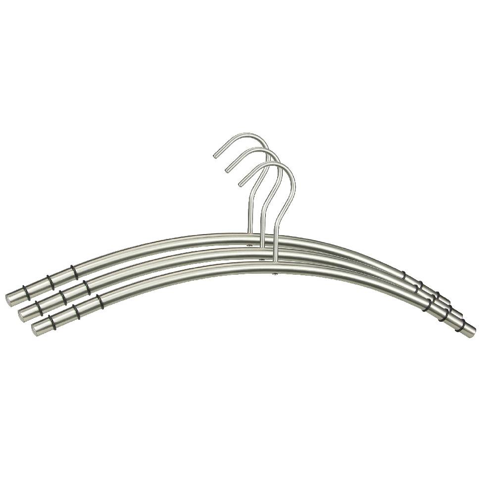Szagato Kleiderbügel Edelstahl VE=6 Stück SZAGATO Edelstahl Kleiderbügel modern Hosenbügel Design Kleiderbügel Metall Hänger Garderobenbügel hochwertig Begrenzt auf 3 Tage