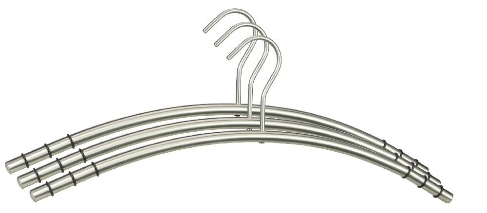 Szagato Kleiderbügel Edelstahl VE=9 Stück SZAGATO Edelstahl Kleiderbügel modern Hosenbügel Design Kleiderbügel Metall Hänger Garderobenbügel hochwertig Speichern exportieren