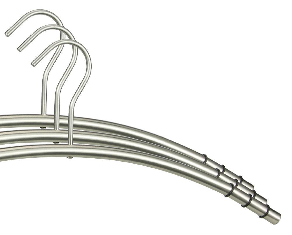 Szagato Kleiderbügel Edelstahl VE=9 Stück SZAGATO Edelstahl Kleiderbügel modern Hosenbügel Design Kleiderbügel Metall Hänger Garderobenbügel hochwertig Speichern exportieren