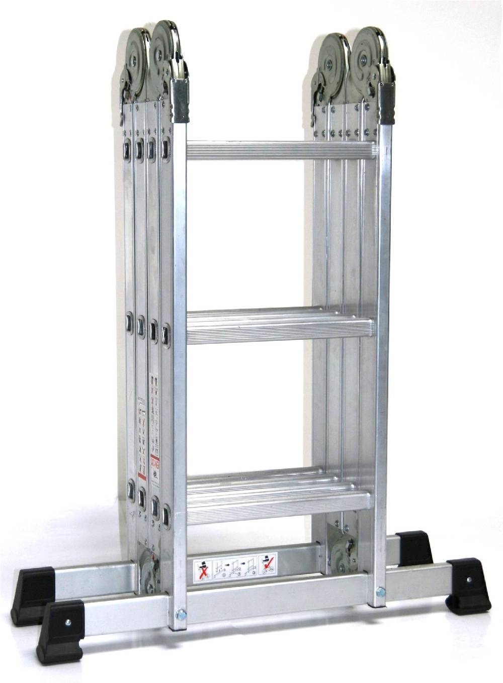 Szagato Mehrzweckleiter 4x3 Stufen 330cm ALU SZAGATO Arbeitsleiter ALU Multifunktions-Leiter Gelenkleiter 3in1 Mehrzweckleiter Vielzweckleiter Im Verkauf