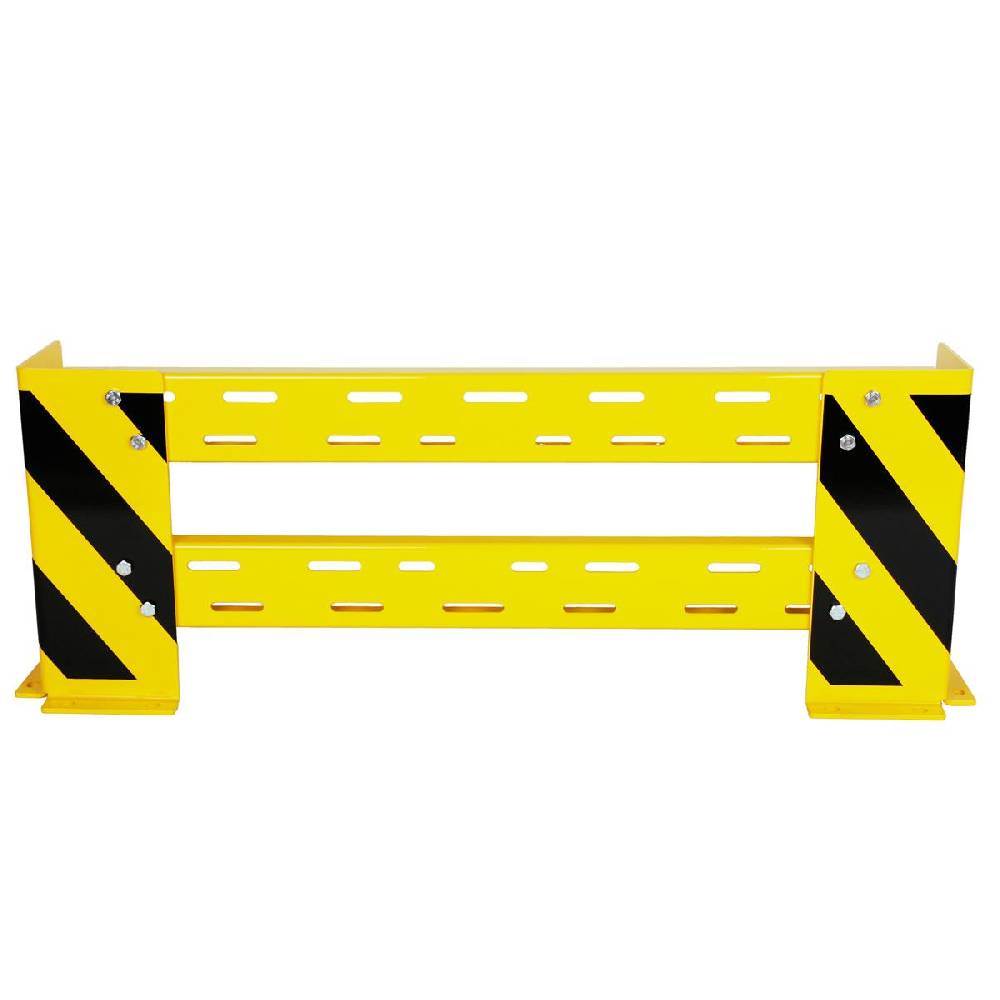 Szagato Rammschutz Planke SET = 6 Stück 100-115cm +12 Rammschutze +48Dübel SZAGATO Rammschutz Balken Regal Anfahrschutz Regale Rammschutzbügel Rammschutzecke