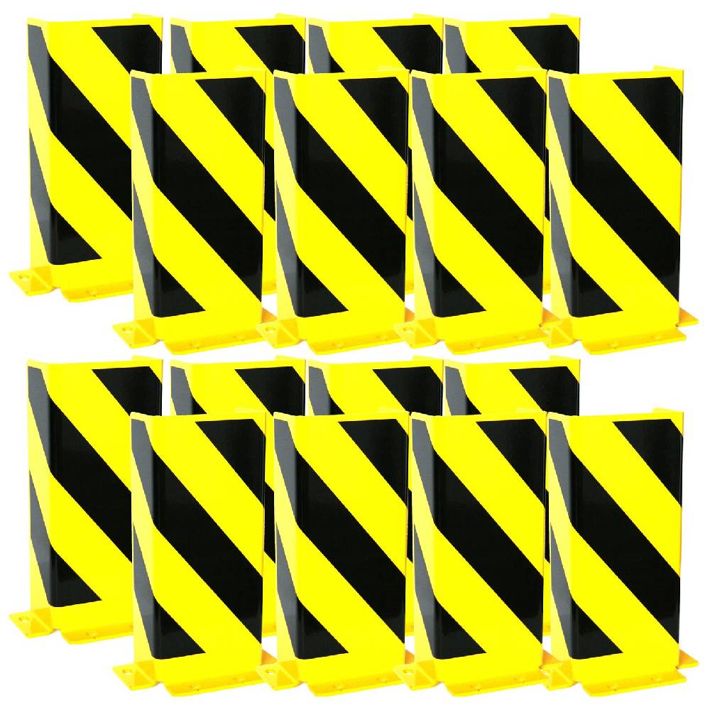 Szagato Rammschutz U-Profil Set (16 Stück) 400x82x165x82x5 mm SZAGATO Regal Anfahrschutz Regale Rammschutzbügel Rammschutze Anfahrschutzecke Rammschutzecke