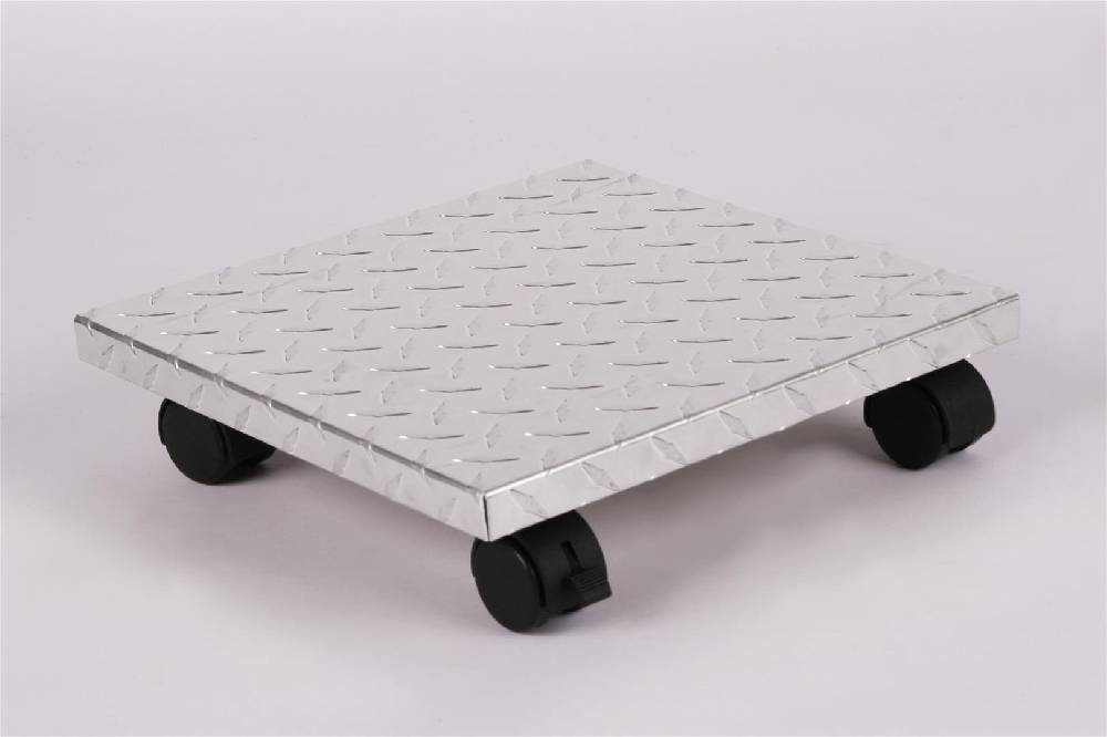 Szagato Rollbrett Pflanzenroller 30x30cm ALU 100kg Bürorollen + Bremse SZAGATO Made in Germany Blumenuntersetzer Möbelroller Blumenroller Transportroller Begrenztes Angebot