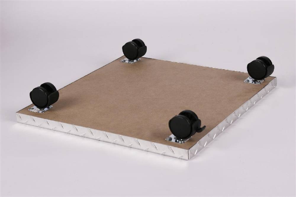 Szagato Rollbrett Pflanzenroller 30x30cm ALU 100kg Bürorollen + Bremse SZAGATO Made in Germany Blumenuntersetzer Möbelroller Blumenroller Transportroller Begrenztes Angebot