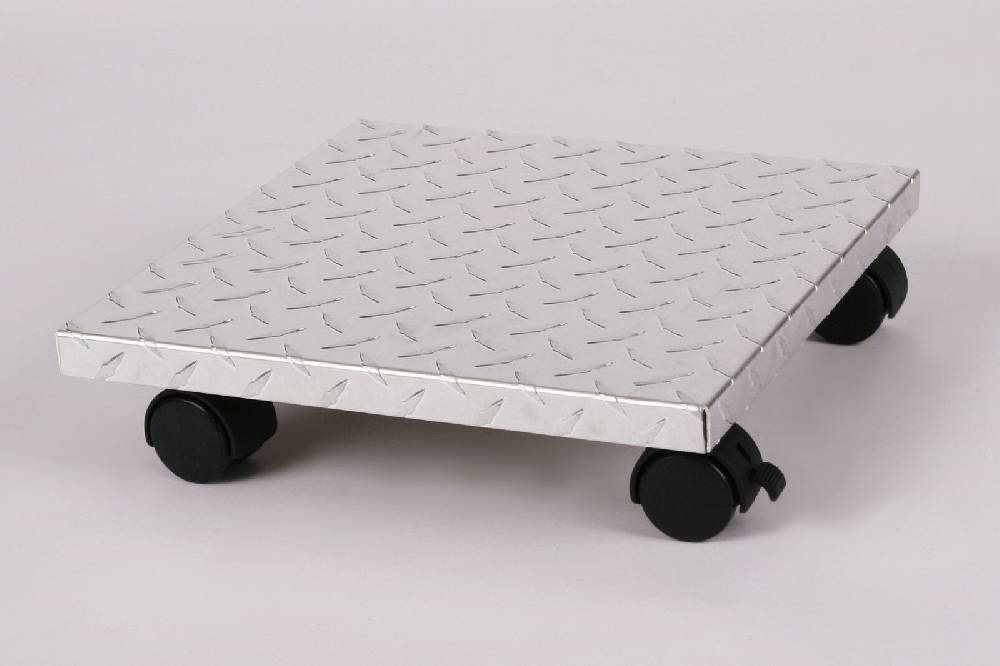 Szagato Rollbrett Pflanzenroller 30x30cm ALU 100kg Bürorollen + Bremse SZAGATO Made in Germany Blumenuntersetzer Möbelroller Blumenroller Transportroller Begrenztes Angebot