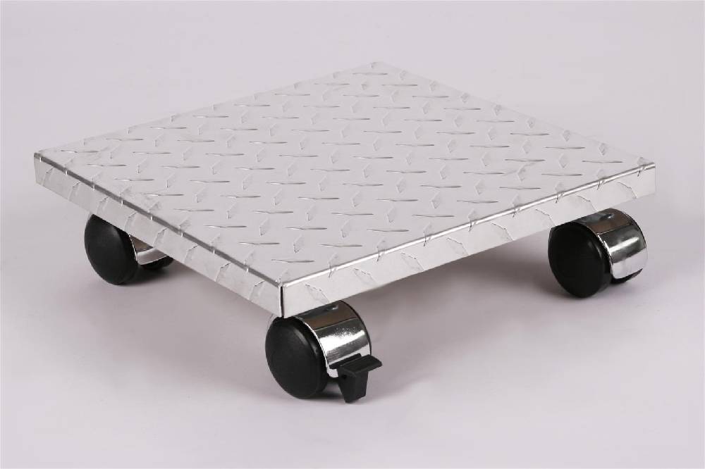 Szagato Rollbrett Pflanzenroller 30x30cm ALU 120kg Chromrollen + Bremse SZAGATO Made in Germany Blumenuntersetzer Möbelroller Blumenroller Transportroller Online Shopping