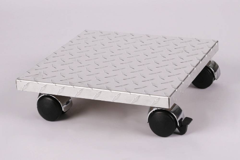 Szagato Rollbrett Pflanzenroller 30x30cm ALU 120kg Chromrollen + Bremse SZAGATO Made in Germany Blumenuntersetzer Möbelroller Blumenroller Transportroller Online Shopping