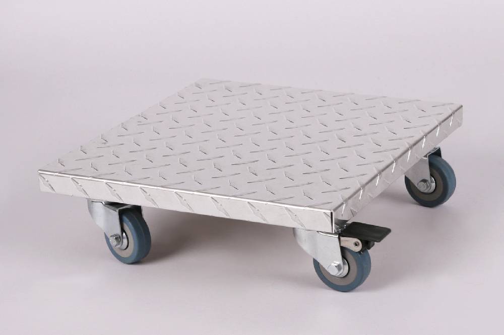 Szagato Rollbrett Pflanzenroller 30x30cm Alu 150 kg PU-Rolle SZAGATO Made in Germany Blumenuntersetzer Möbelroller Outdoor Blumenroller Transportroller Exklusivangebot