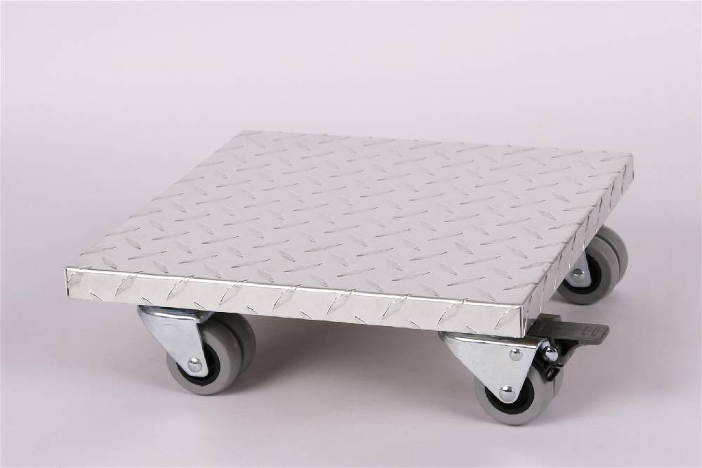 Szagato Rollbrett Pflanzenroller 30x30cm ALU 300kg Doppelrollen + Bremse SZAGATO Made in Germany Blumenuntersetzer Möbelroller Blumenroller Transportroller Black Friday