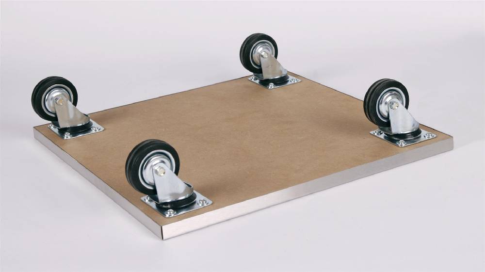 Szagato Rollbrett Pflanzenroller 30x30cm Edelstahl 200kg große Rollen SZAGATO Made in Germany Blumenuntersetzer Möbelroller Blumenroller Transportroller Vatertagsangebot