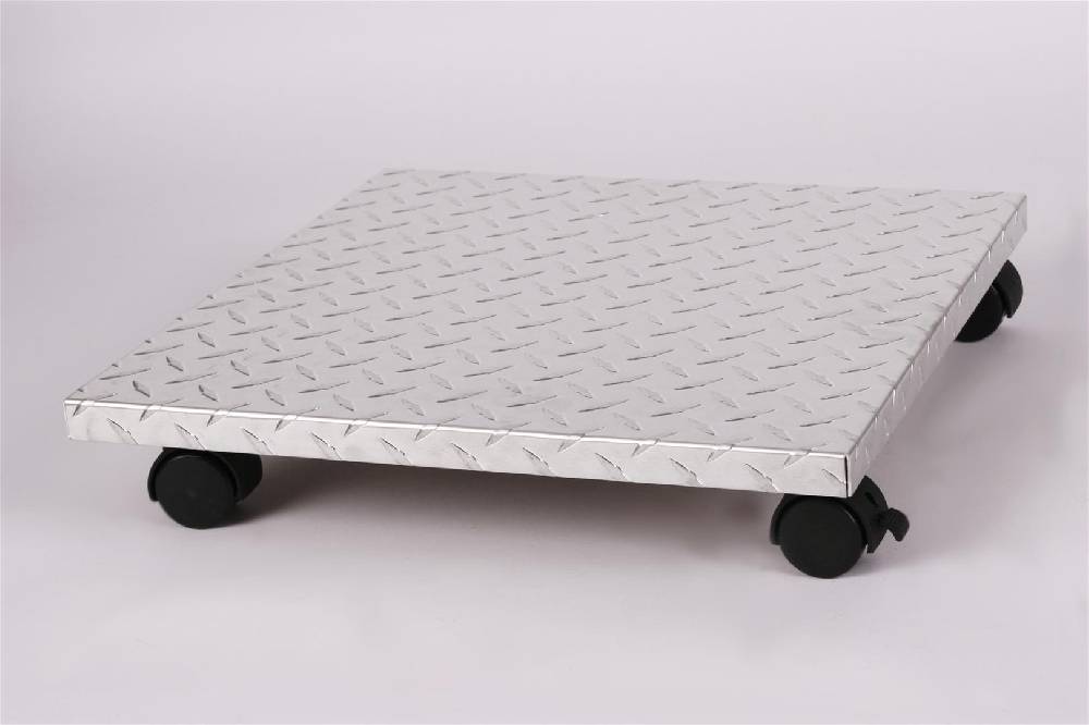 Szagato Rollbrett Pflanzenroller 40x40cm ALU 100 kg Bürorollen + Bremse SZAGATO Made in Germany Blumenuntersetzer Möbelroller Blumenroller Transportroller