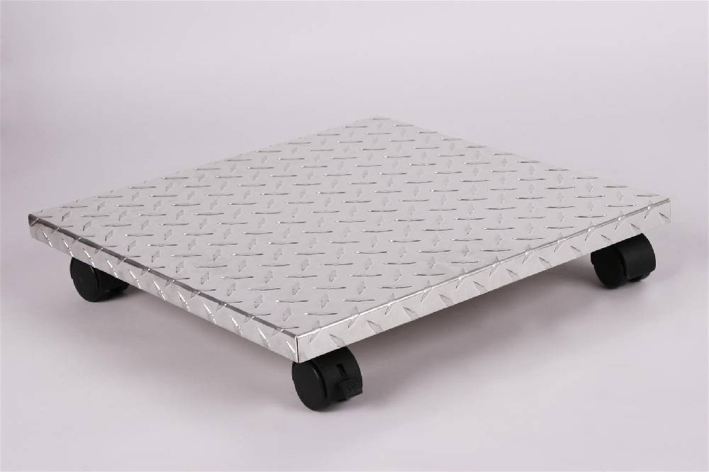 Szagato Rollbrett Pflanzenroller 40x40cm ALU 100 kg Bürorollen + Bremse SZAGATO Made in Germany Blumenuntersetzer Möbelroller Blumenroller Transportroller Lagerräumung