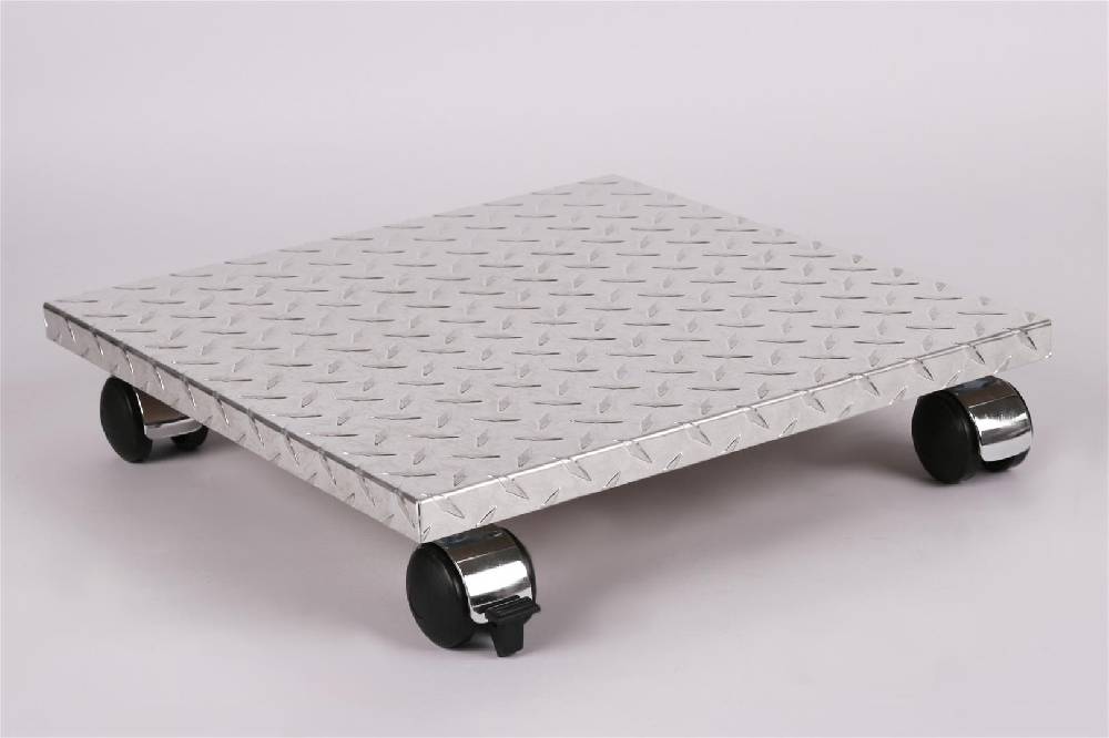 Szagato Rollbrett Pflanzenroller 40x40cm ALU 120kg Chromrollen + Bremse SZAGATO Made in Germany Blumenuntersetzer Möbelroller Blumenroller Transportroller Heißer Verkauf