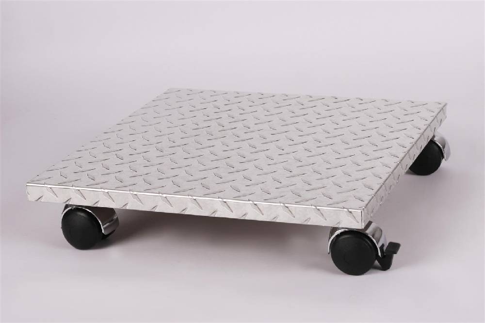 Szagato Rollbrett Pflanzenroller 50x50cm ALU 120kg Chromrollen + Bremse SZAGATO Made in Germany Blumenuntersetzer Möbelroller Blumenroller Transportroller