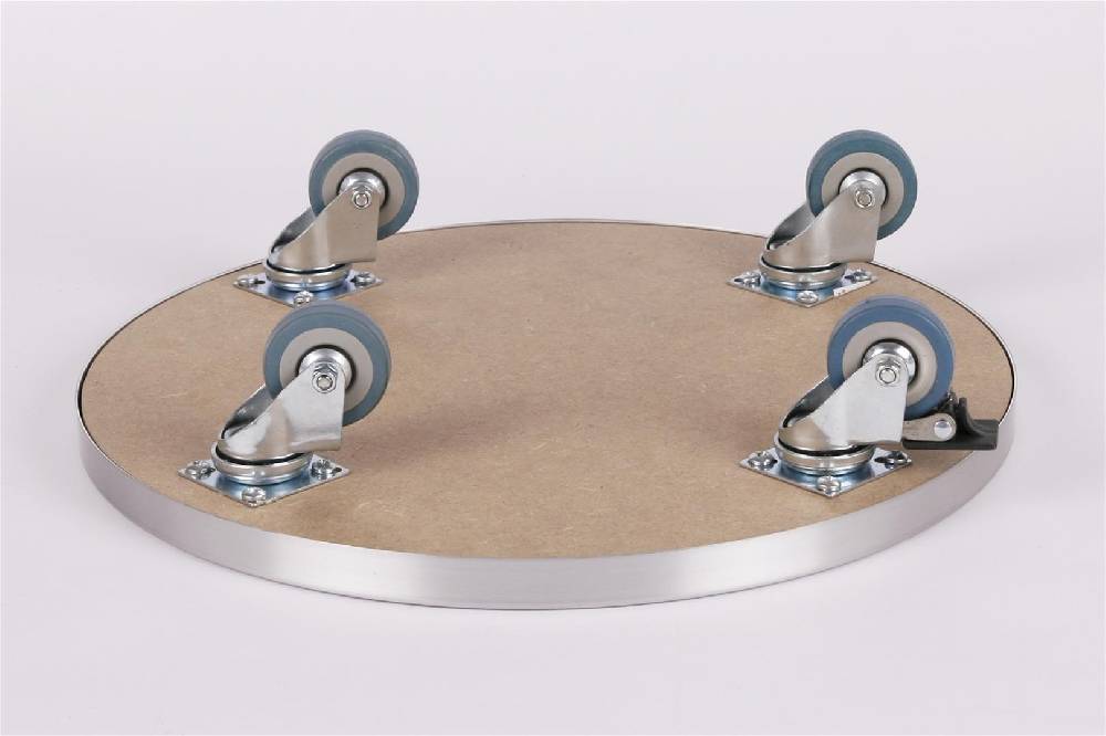 Szagato Rollbrett Pflanzenroller Ø46cm ALU 150 kg PU-Rolle +Bremse SZAGATO Made in Germany Blumenuntersetzer Möbelroller Outdoor Blumenroller Transportroller Tägliche Deals