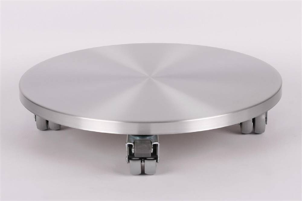 Szagato Rollbrett Pflanzenroller Ø46cm ALU 300kg Doppelrollen + Bremse SZAGATO Made in Germany Blumenuntersetzer Möbelroller Blumenroller Transportroller VIP-Rabatte