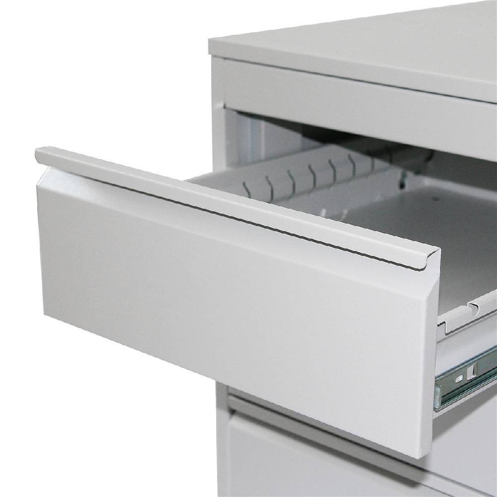 Szagato Rollcontainer Stahl Profi 3 Schubladen HxBxT 60x46x60cm lichtgrau SZAGATO Bürocontainer Schreibtisch UnterschrankRollcontainers Rollcontainer Büro Wochenangebot