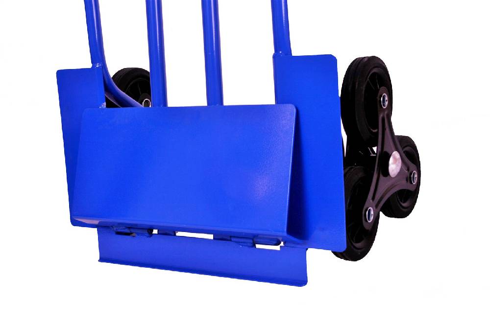 Szagato Sackkarre für Treppen 250 kg 108x53x55cm blau SZAGATO Treppen Sackkare Treppensteiger Transportkarre klappbar Sackkarre Stahl Sackkarre klappbar Vierteljährliche Förderung