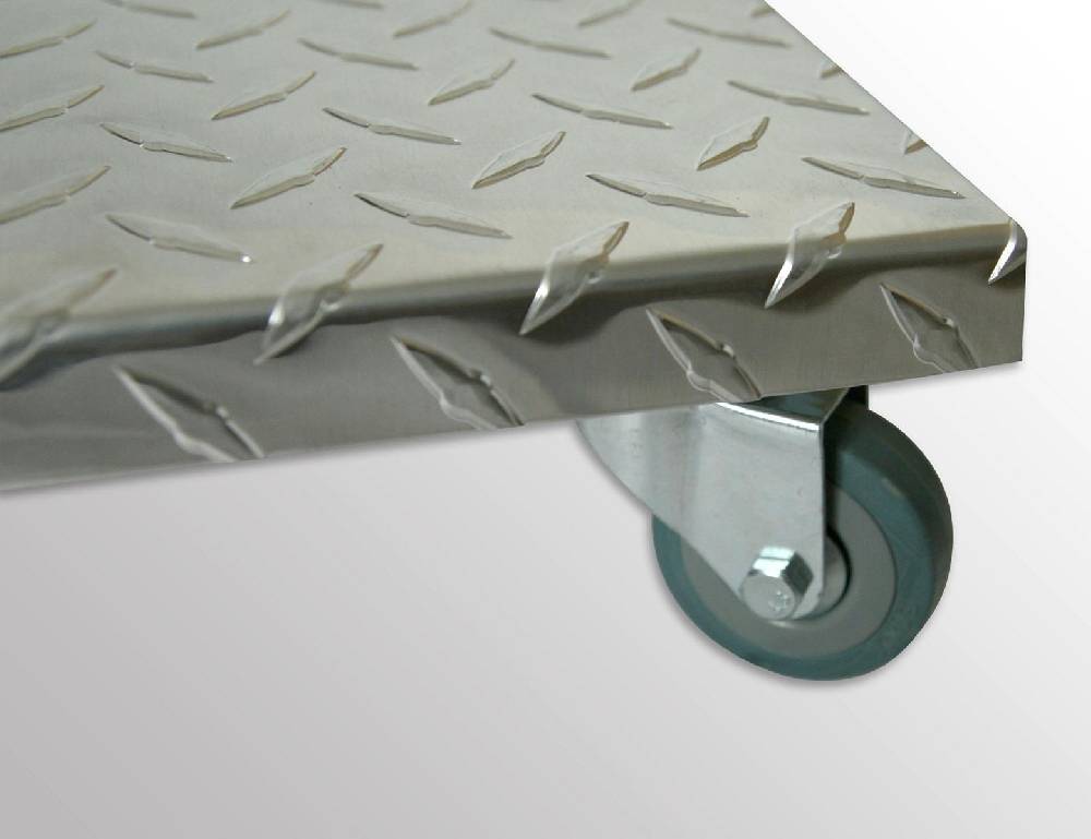 Szagato Rollbrett Pflanzenroller 50x50cm Alu 150 kg PU-Rolle SZAGATO Made in Germany Blumenuntersetzer Möbelroller Outdoor Blumenroller Transportroller Super Rabatt