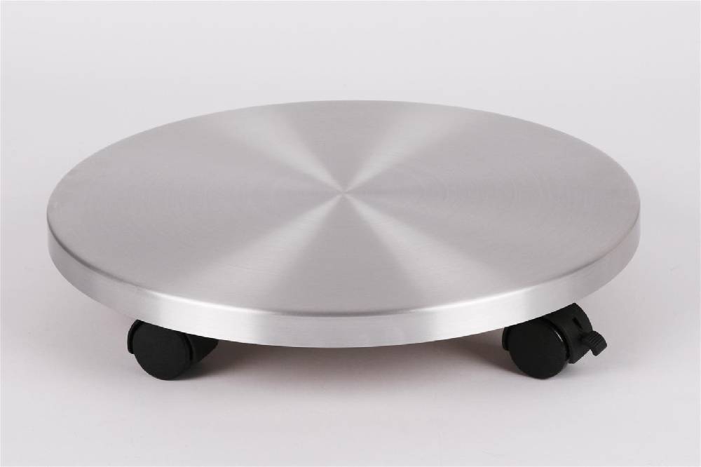 Szagato Rollbrett Pflanzenroller Ø30cm ALU 100kg Bürorollen + Bremse SZAGATO Made in Germany Blumenuntersetzer Möbelroller Blumenroller Transportroller zollfrei