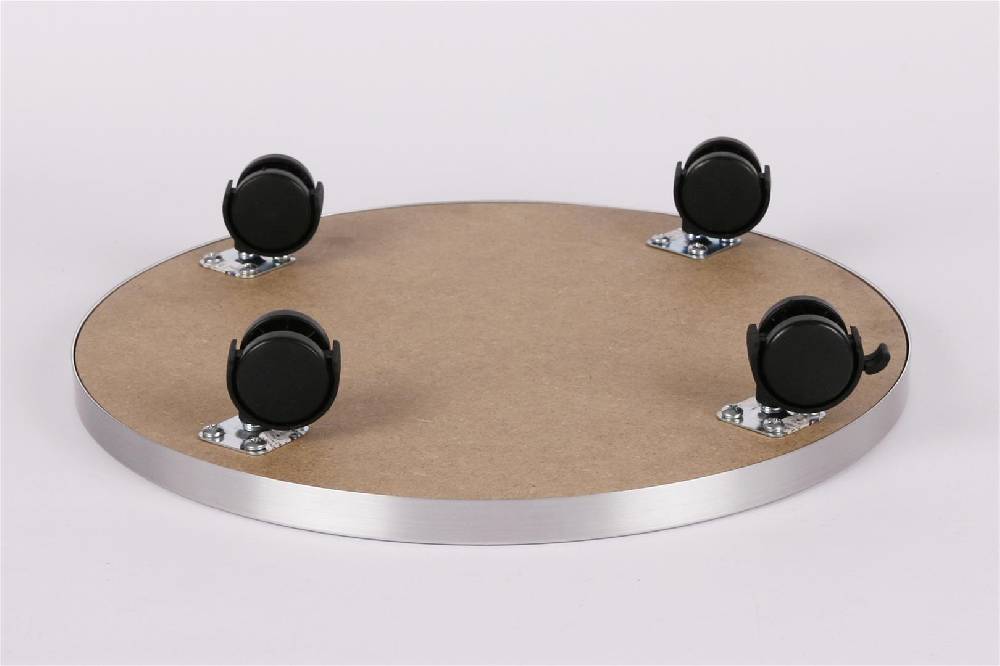 Szagato Rollbrett Pflanzenroller Ø30cm ALU 100kg Bürorollen + Bremse SZAGATO Made in Germany Blumenuntersetzer Möbelroller Blumenroller Transportroller zollfrei