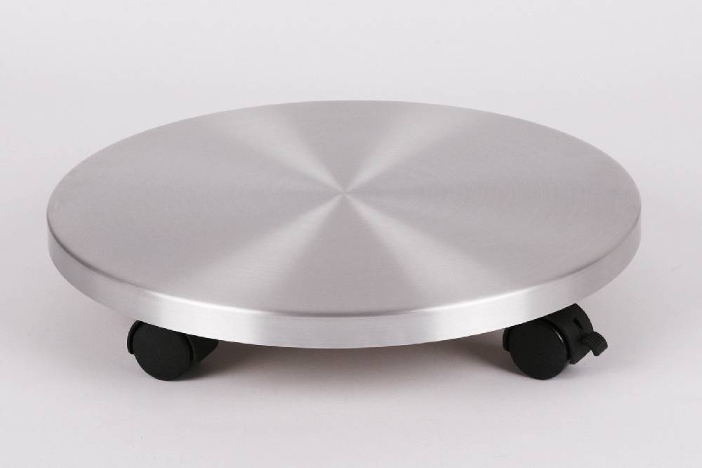 Szagato Rollbrett Pflanzenroller Ø30cm ALU 100kg Bürorollen + Bremse SZAGATO Made in Germany Blumenuntersetzer Möbelroller Blumenroller Transportroller zollfrei