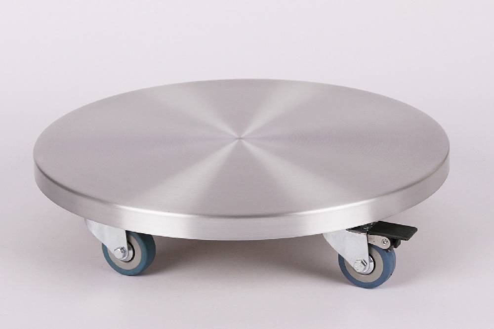 Szagato Rollbrett Pflanzenroller Ø30cm ALU 150kg PU-Rolle + Bremse SZAGATO Made in Germany Blumenuntersetzer Möbelroller Outdoor Blumenroller Transportroller Rabatte dieses Monats