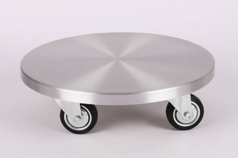 Szagato Rollbrett Pflanzenroller Ø30cm ALU 200kg große Rollen SZAGATO Made in Germany Blumenuntersetzer Möbelroller Outdoor Blumenroller Transportroller Online