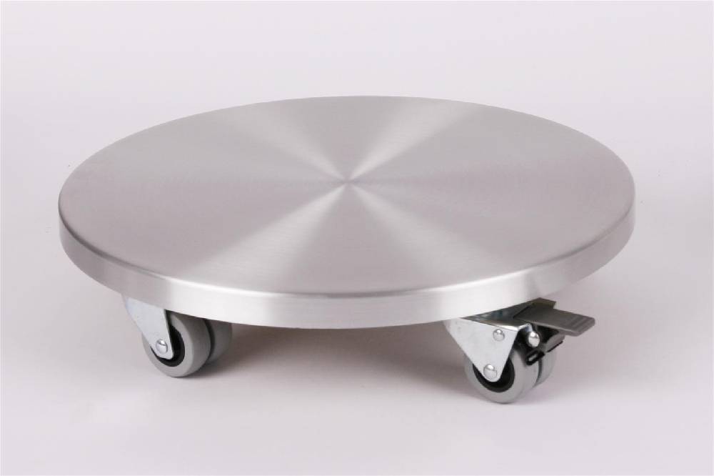 Szagato Rollbrett Pflanzenroller Ø30cm ALU 300kg Doppelrollen + Bremse SZAGATO Made in Germany Blumenuntersetzer Möbelroller Blumenroller Transportroller Outlet