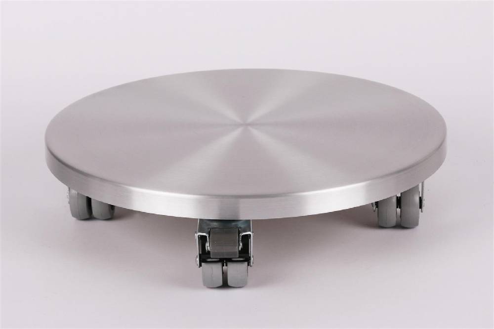 Szagato Rollbrett Pflanzenroller Ø30cm ALU 300kg Doppelrollen + Bremse SZAGATO Made in Germany Blumenuntersetzer Möbelroller Blumenroller Transportroller Outlet